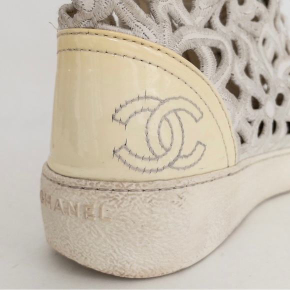 Chanel Open Shell Cap Toe Sneakers - Picture 7 of 13